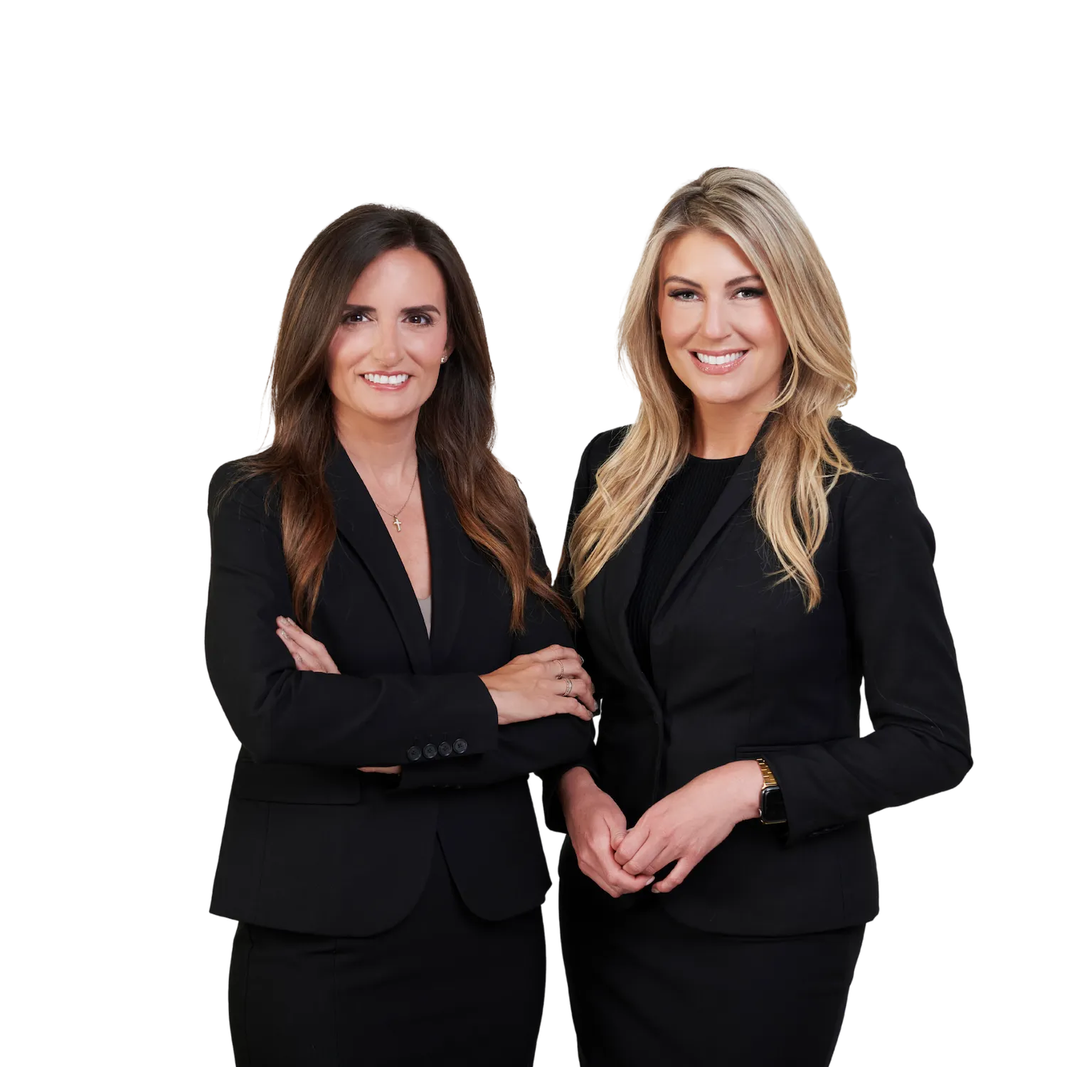 Attorneys Ashley Marks and Stacy Crider on a transparent background